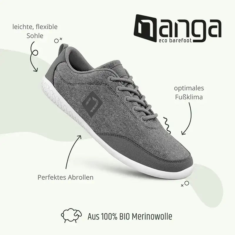 MERINO Barefoot Men - Grau