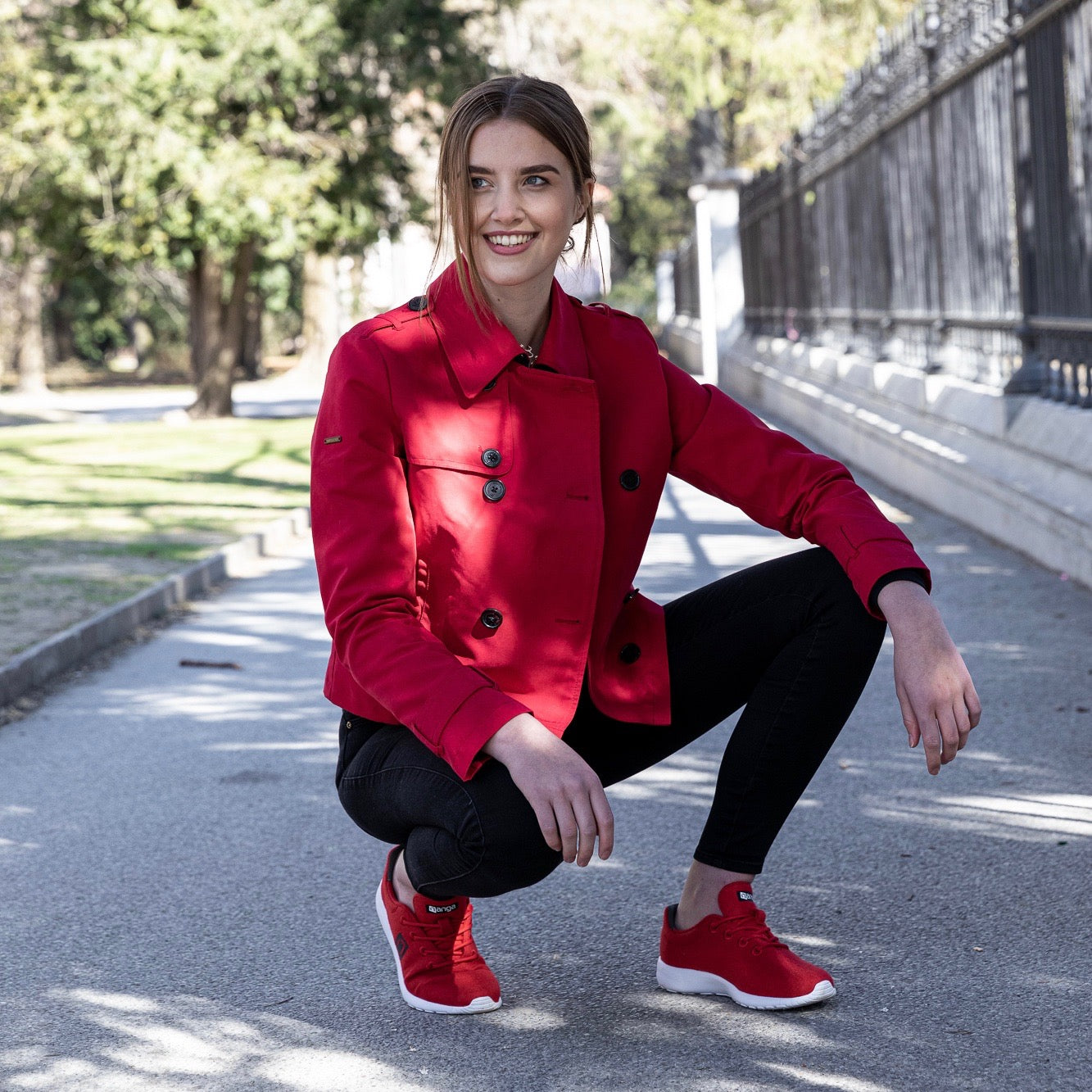 MERINO Sneaker Women - Rot